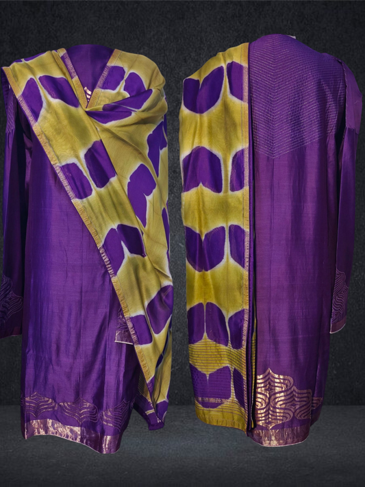 Semi Stitched Formal chanderi Suitset VISHAL KAPUR
