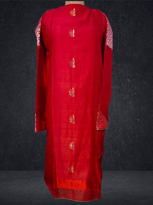 (Copy) Semi Stitched Formal chanderi Suitset VISHAL KAPUR