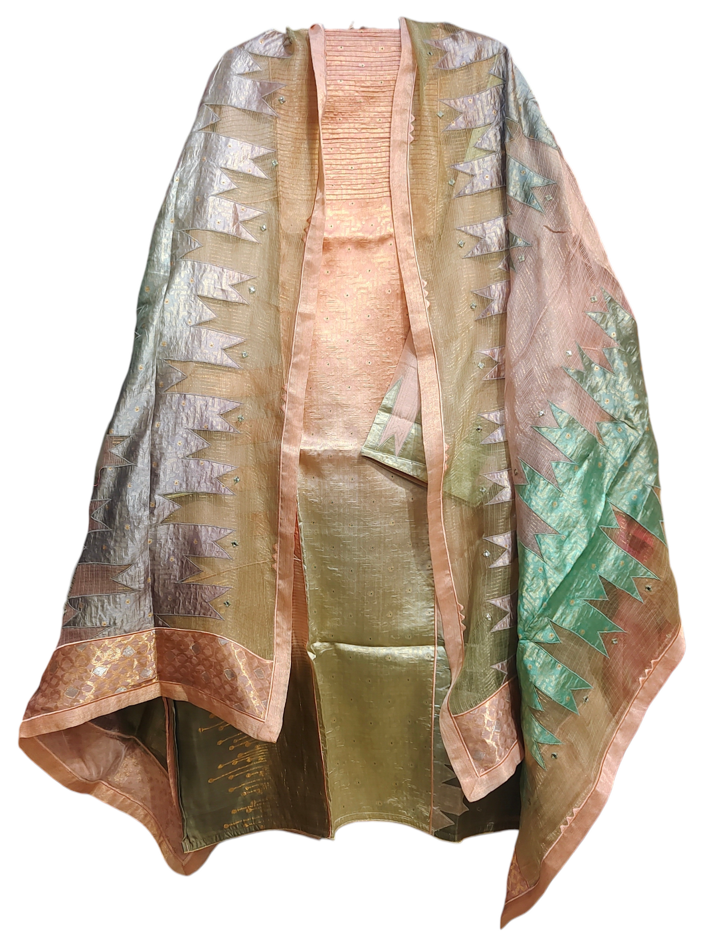 Semi Stitched Formal Chanderi Suitset