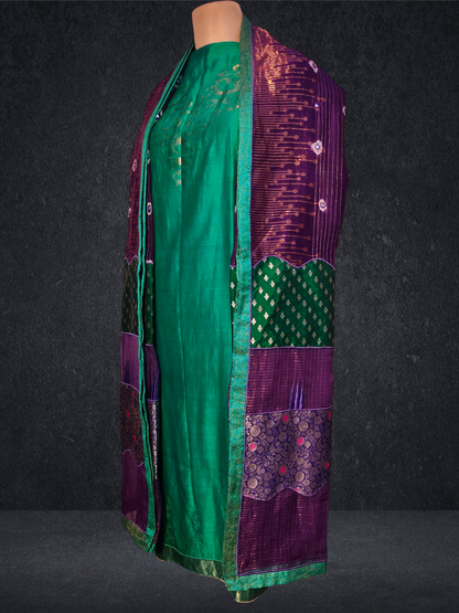 Semi Stitched Formal chanderi Suitset