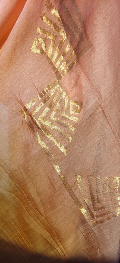 Semi Stitched Formal chanderi Suitset