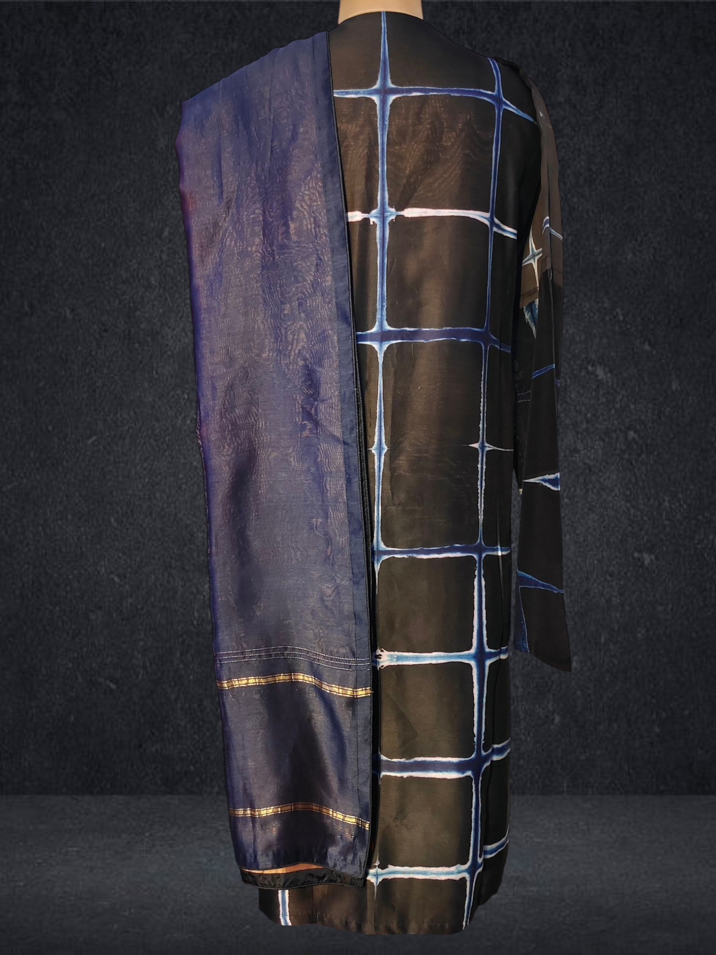 Semi Stitched Chanderi Casual Suitset