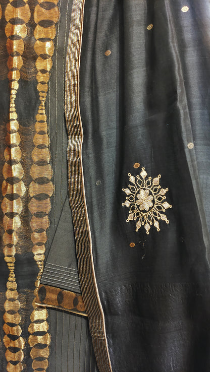 Semi Stitched Formal Chanderi Suitset