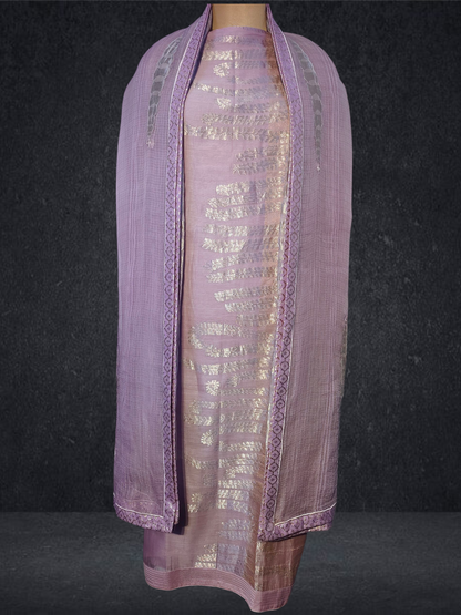 Semi Stitched Formal chanderi Suitset