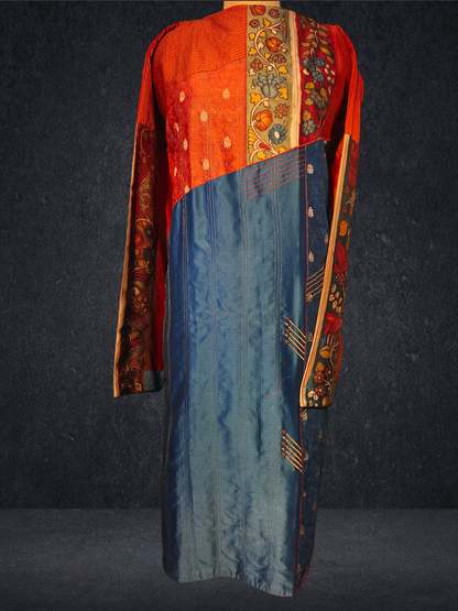 Semi Stitched Formal chanderi Suitset