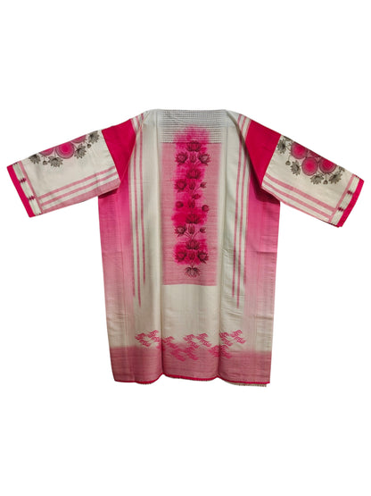 Semi Stitched Chanderi Casual Suitset
