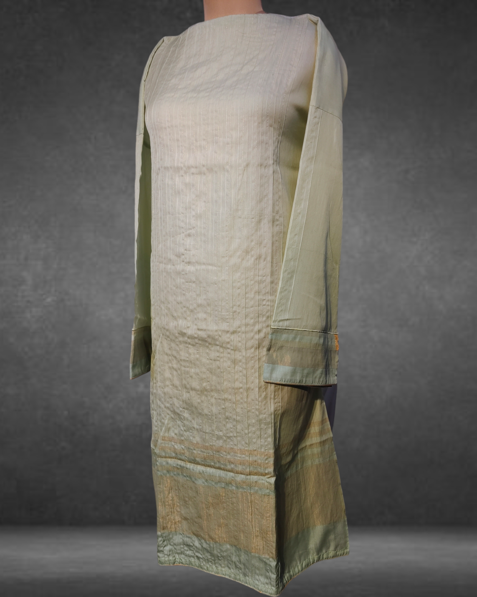 Semistitched Chanderi Casual Kurta VISHAL KAPUR