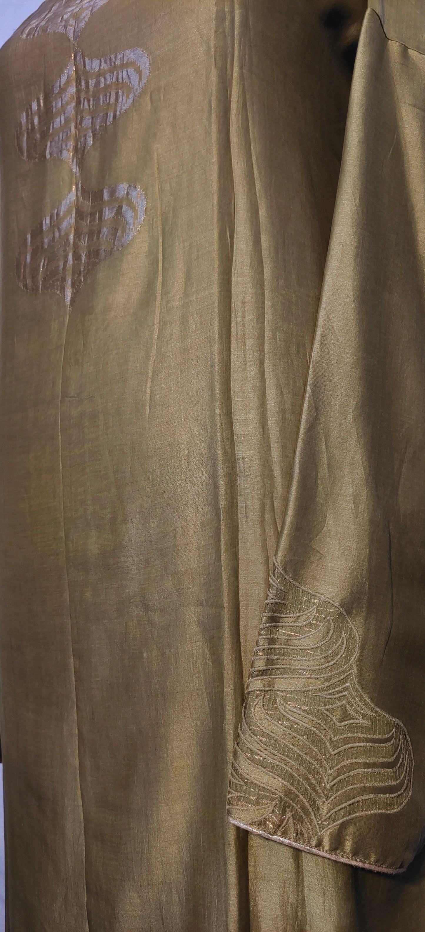 Semi Stitched Formal chanderi Kurta