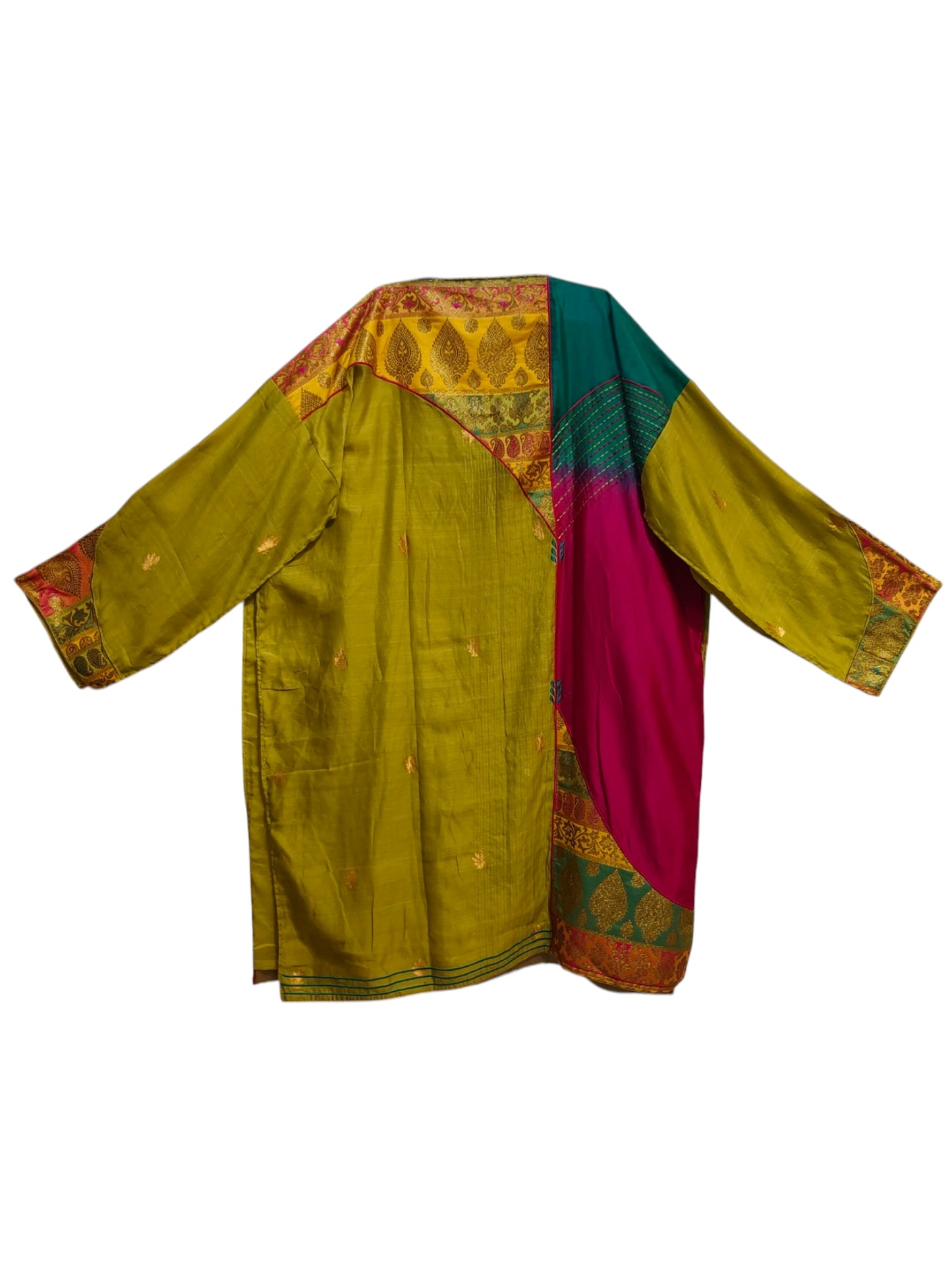 Semi Stitched Chanderi  Formal kurta