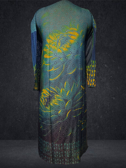 Semi Stitched Chanderi Casual Suitset