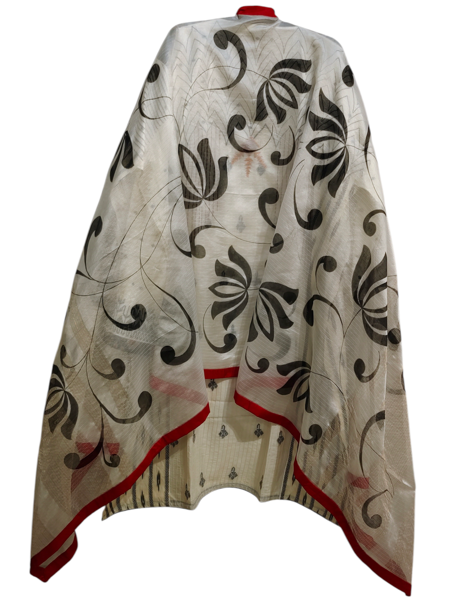 Semi Stitched Formal Jaamdani Suitset