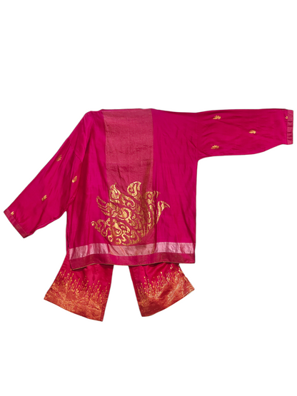 Indowestern chanderi formal coordset