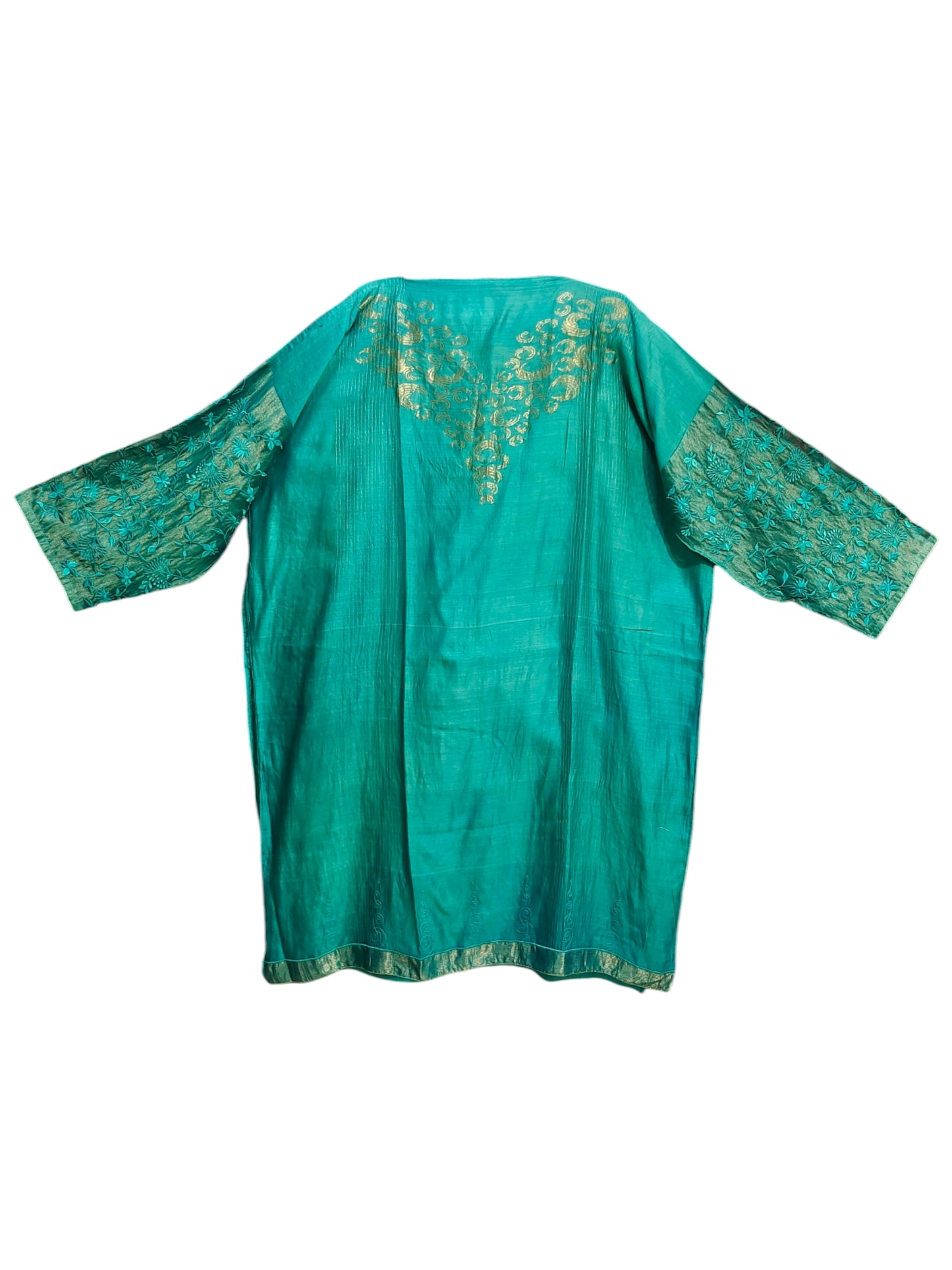 Semi Stitched Chanderi Formal Suitset