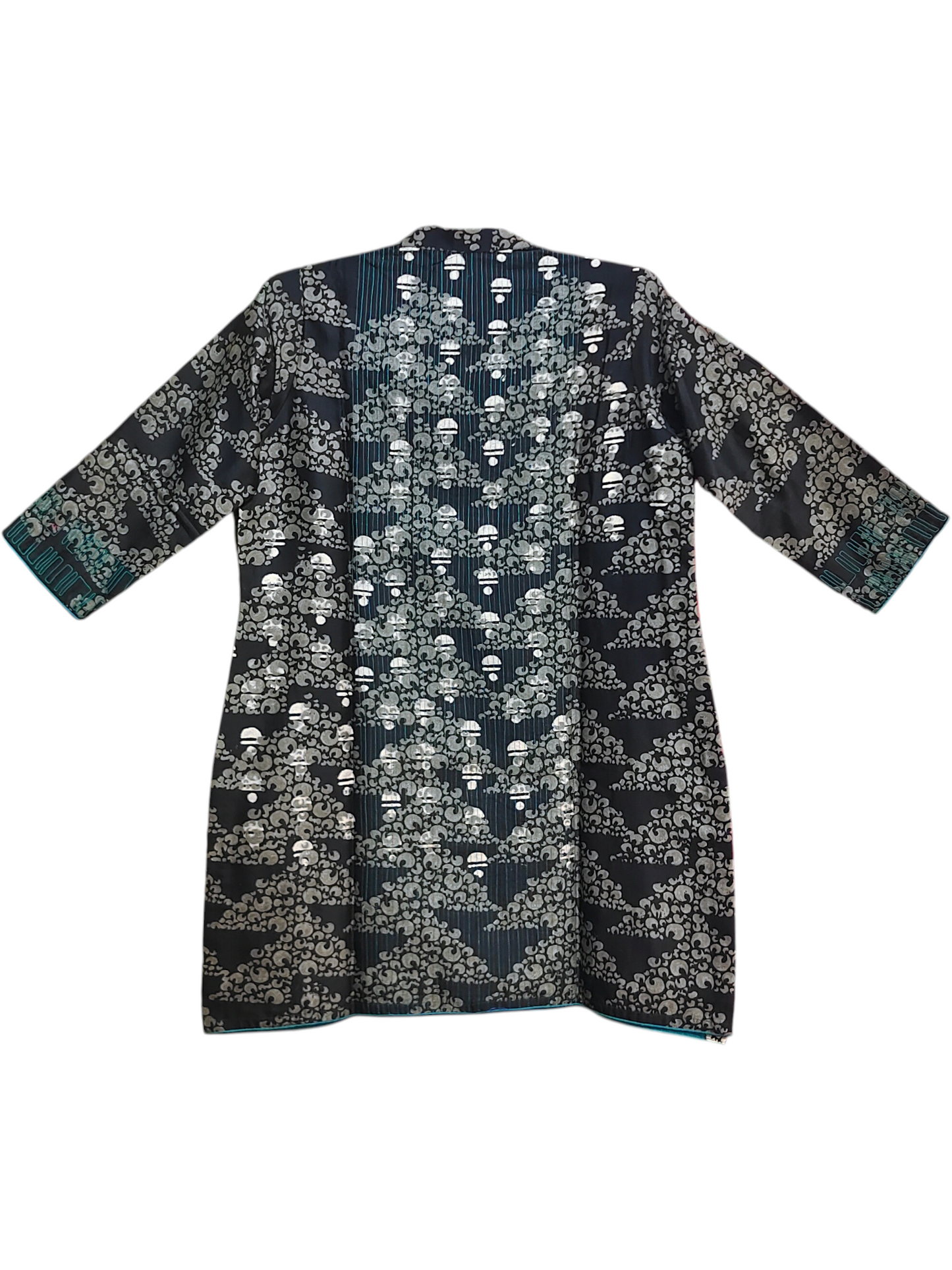 Stitched Chanderi Block Printed Tunic ready size 42