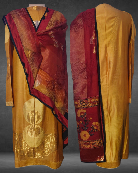 Semi Stitched Formal Chanderi suitset