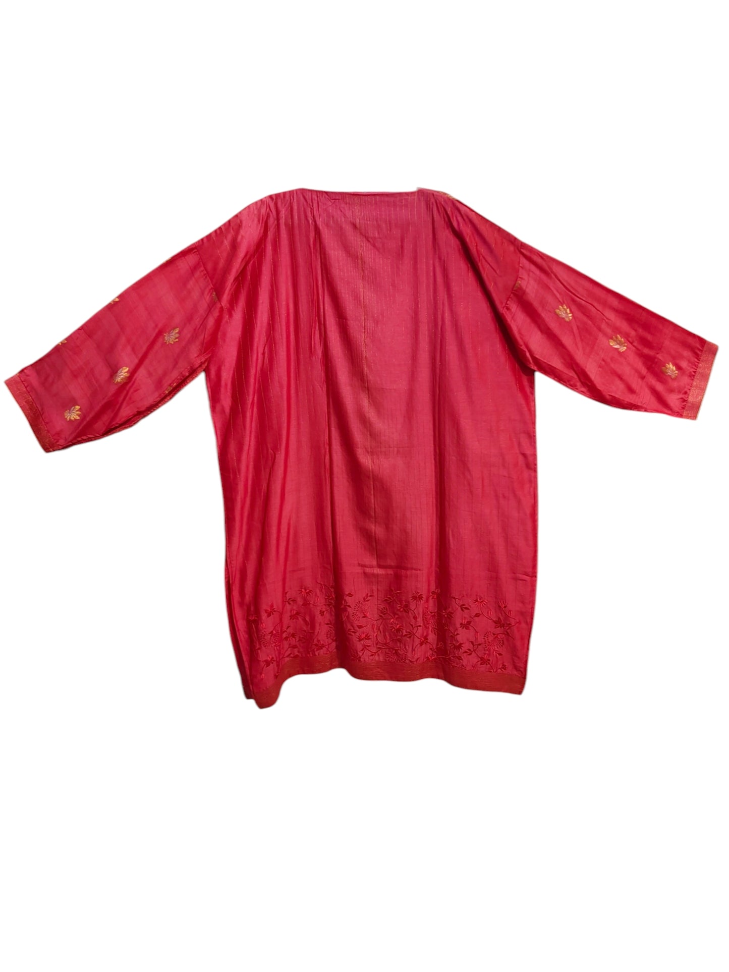 Semi Stitched Chanderi Formal Suitset
