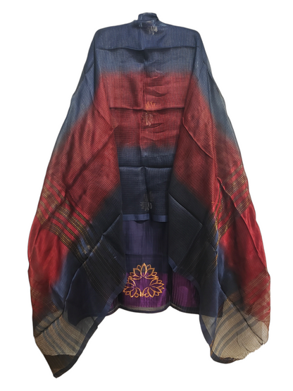 Semi Stitched Formal chanderi Suitset