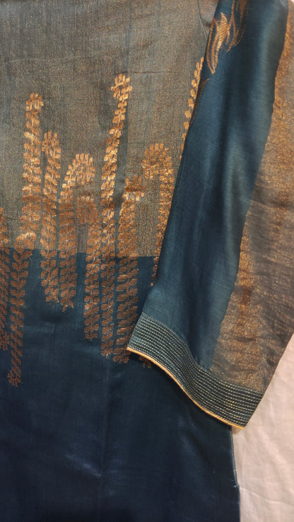 Stitched Chanderi  Tunic ready size 42