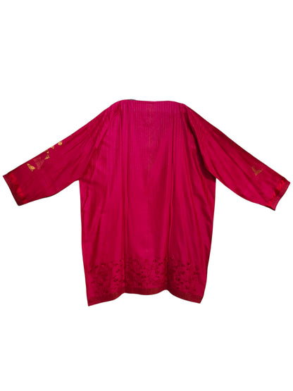 Semi Stitched Chanderi Formal Suitset