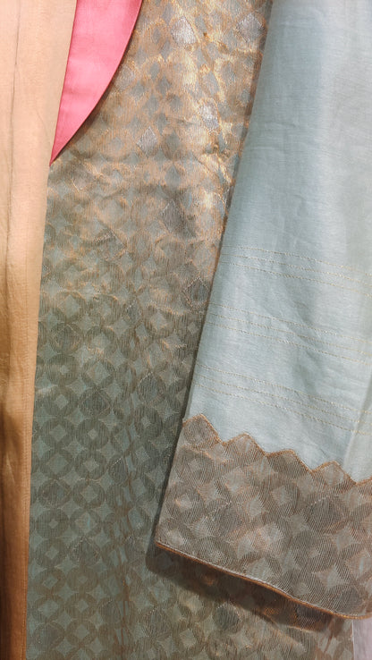 Indowestern chanderi formal coordset