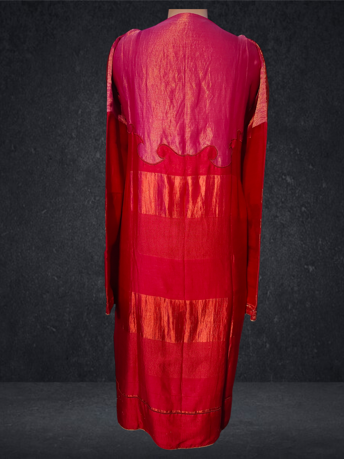 Semistitched Chanderi Zariwoven Kurta