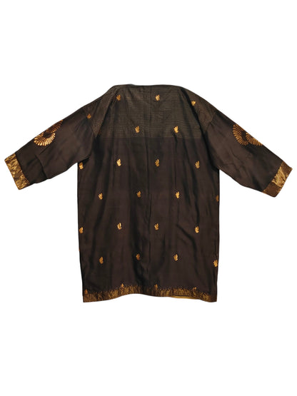 Semi Stitched Chanderi Formal Suitset