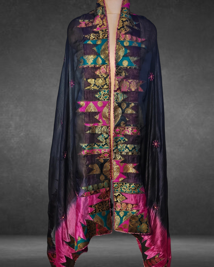 Semi Stitched Formal Chanderi Dupatta VISHAL KAPUR