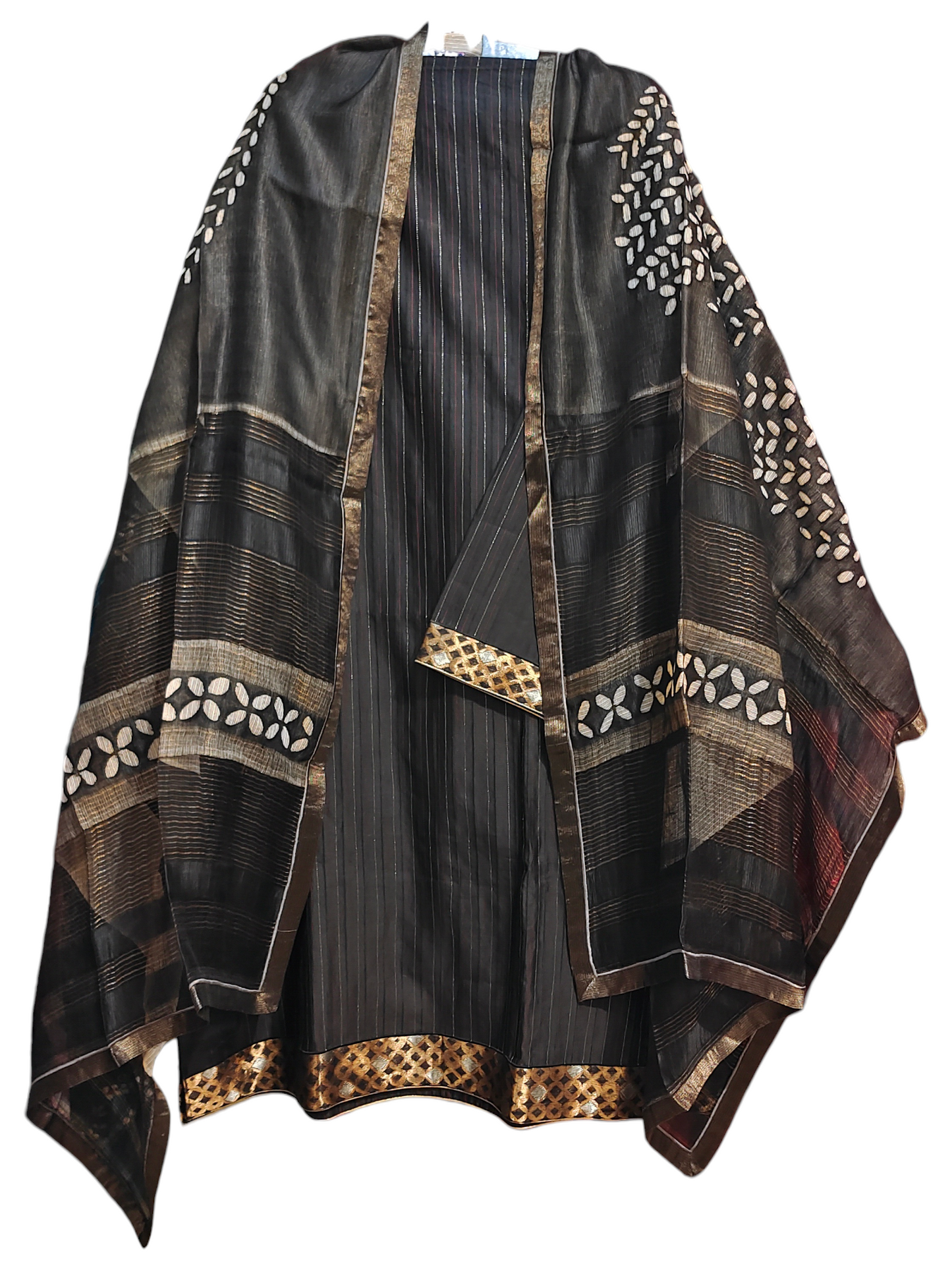 Semi Stitched Formal chanderi Suitset