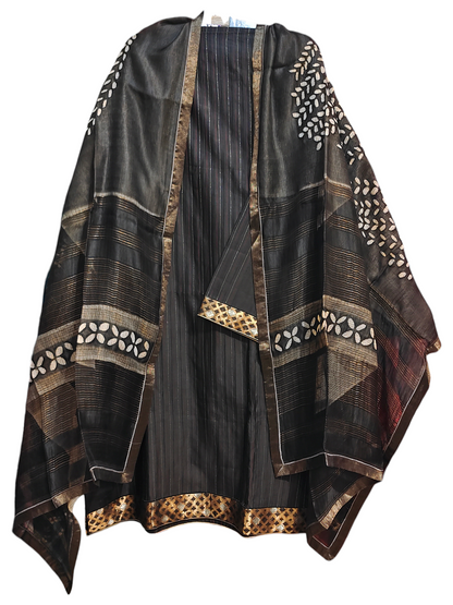 Semi Stitched Formal chanderi Suitset