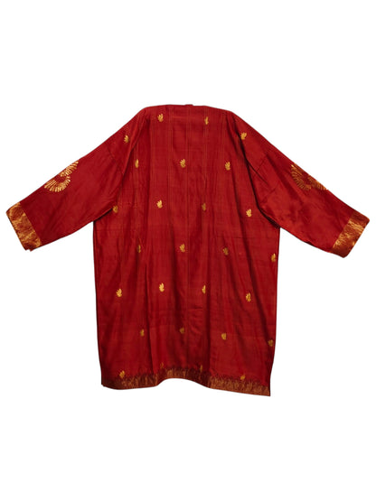 Semi Stitched Chanderi Formal Suitset