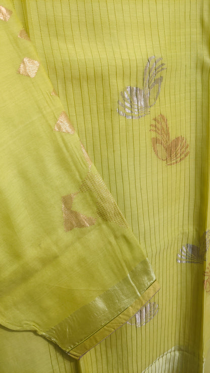 Semi Stitched Formal Chanderi Kurta