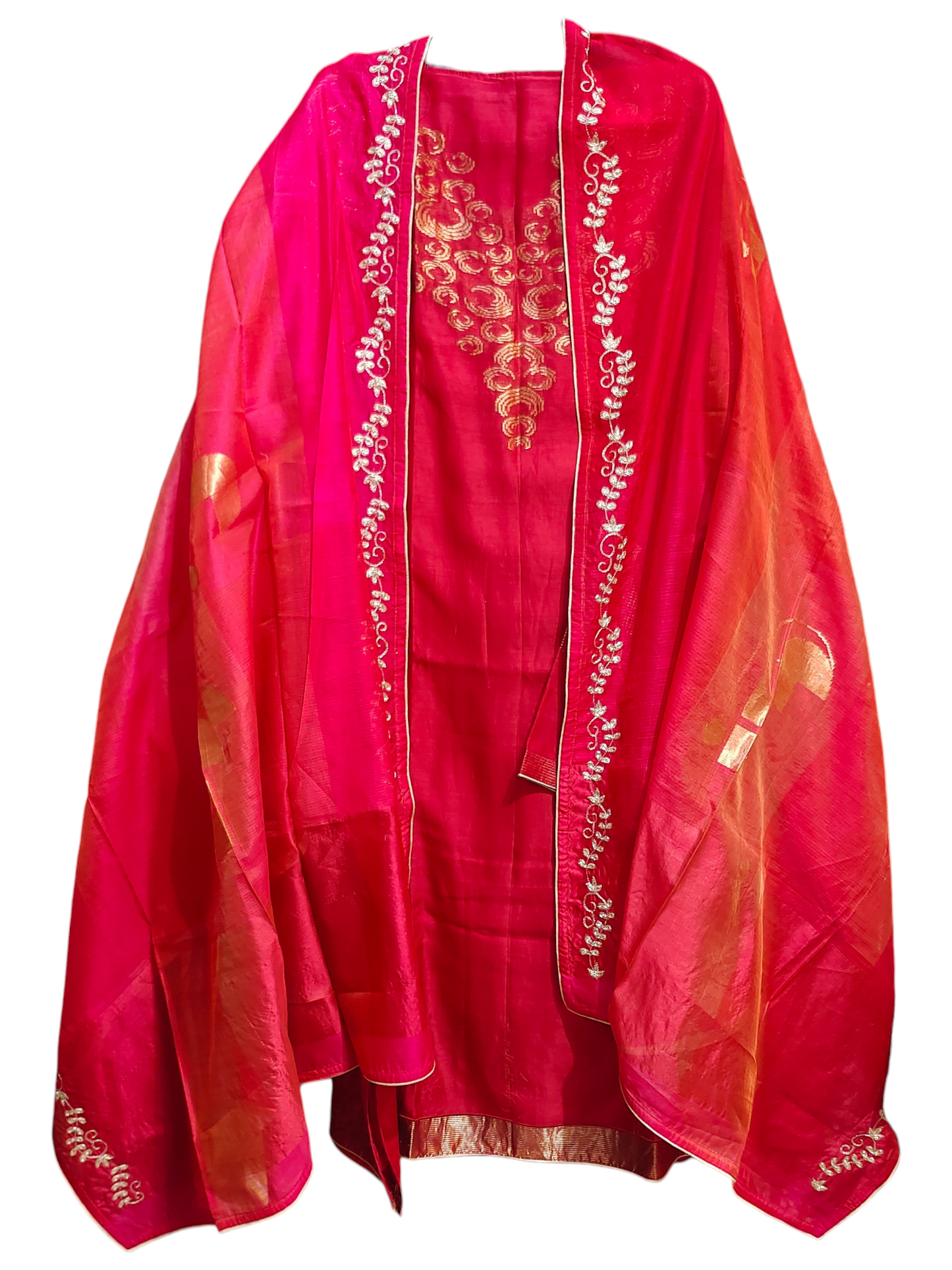 Semi Stitched Formal Chanderi Suitset