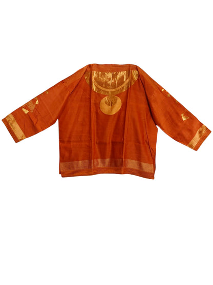 Formal chanderi Embroidered Indowestern set