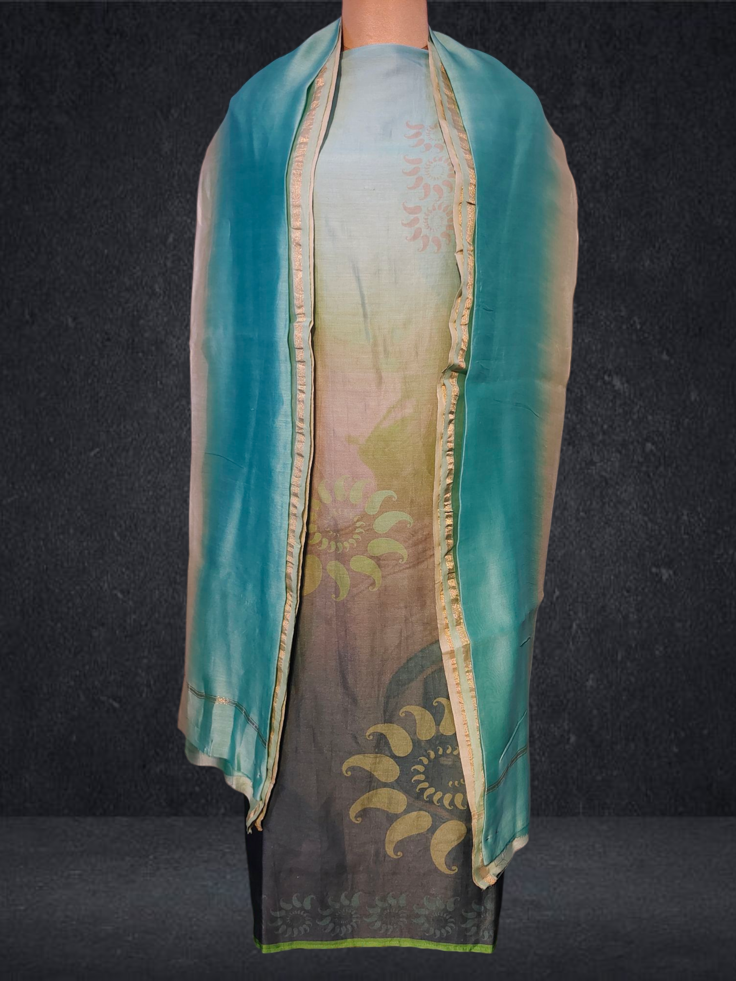 Semi Stitched Cotton Suitset VISHAL KAPUR
