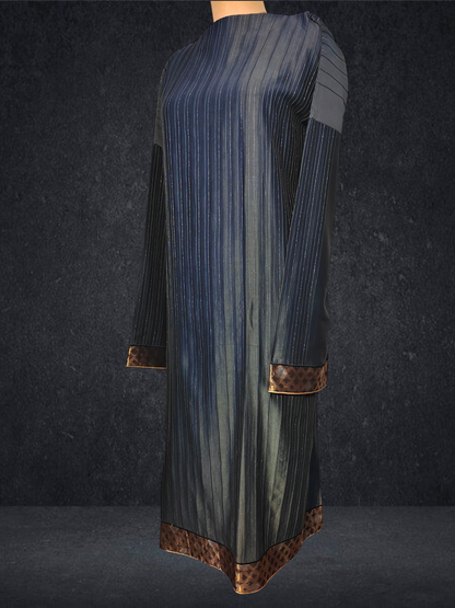 Semi Stitched Formal chanderi Suitset