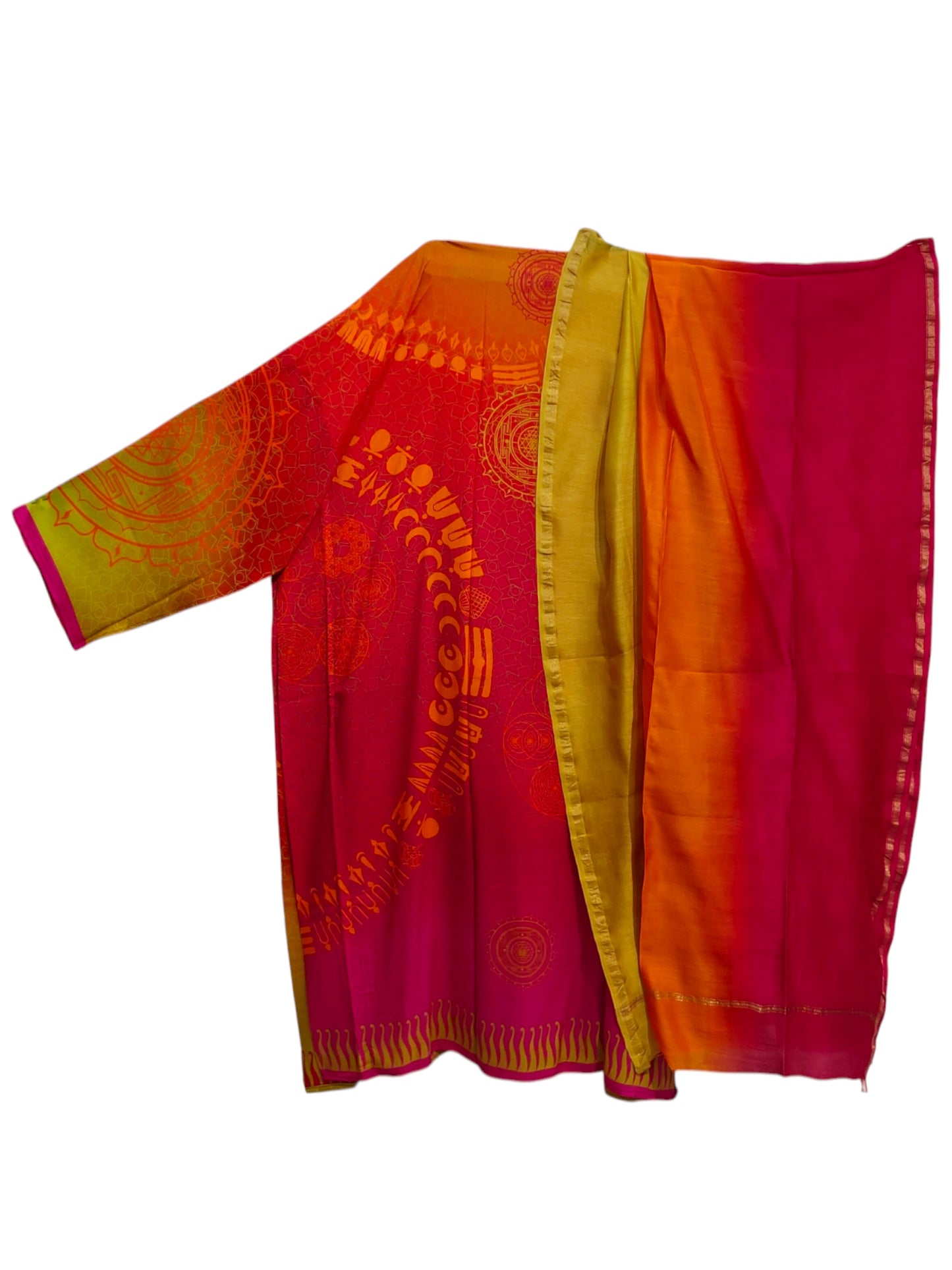 Semi Stitched Cotton Casual Suitset
