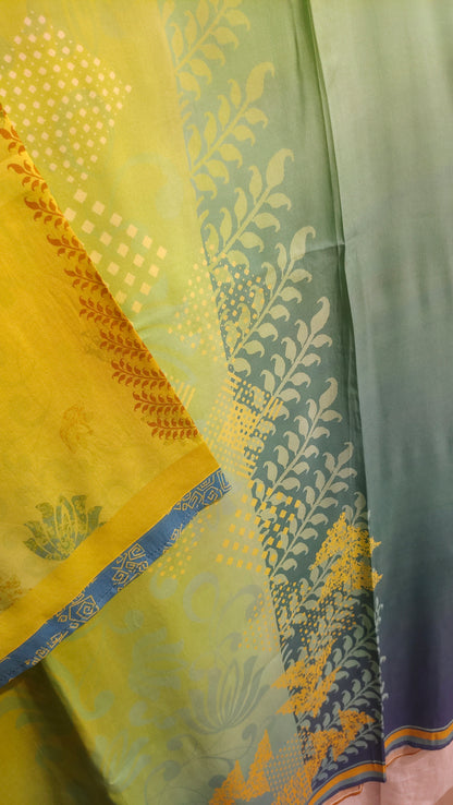 Semi Stitched Chanderi Kurta