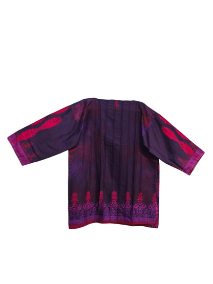 Semi Stitched printed chanderi Tunic