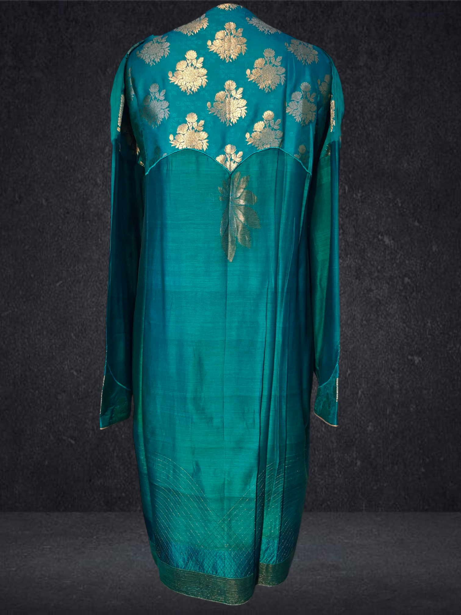 (Copy) Semi Stitched Formal chanderi Suitset VISHAL KAPUR
