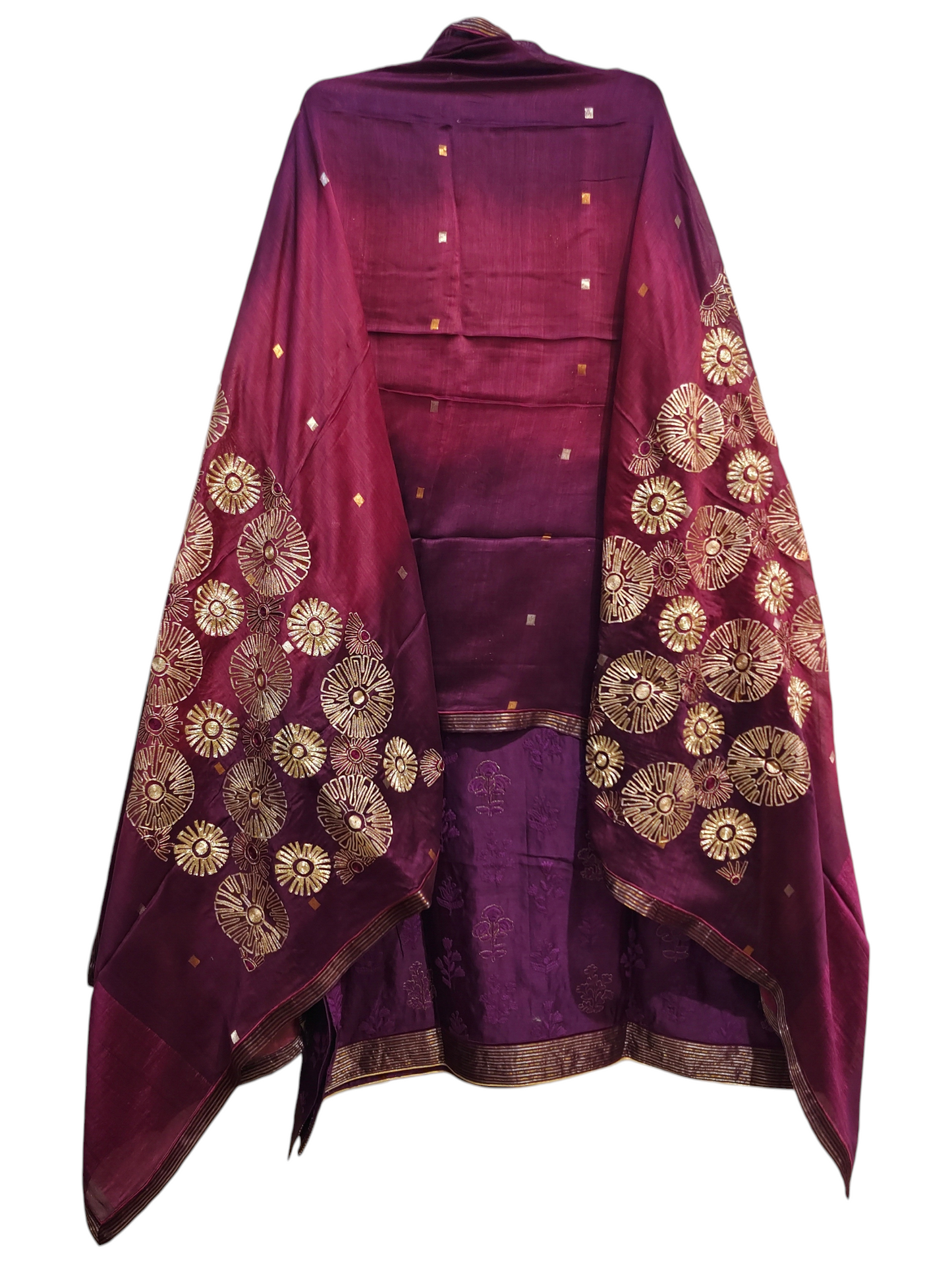 Semi Stitched Formal Chanderi Suitset