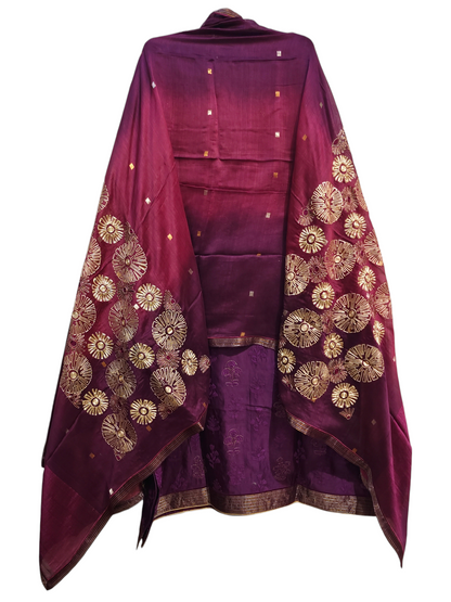 Semi Stitched Formal Chanderi Suitset