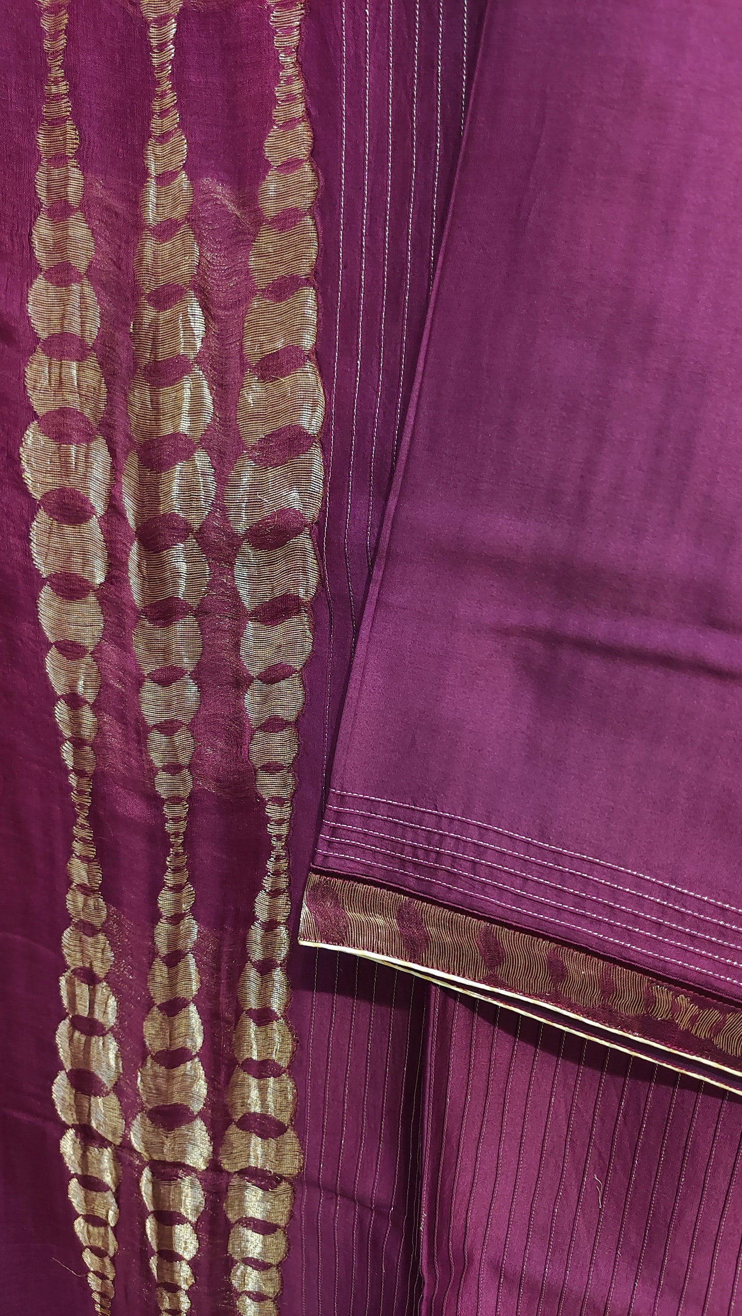 Semi Stitched Chanderi  Formal kurta