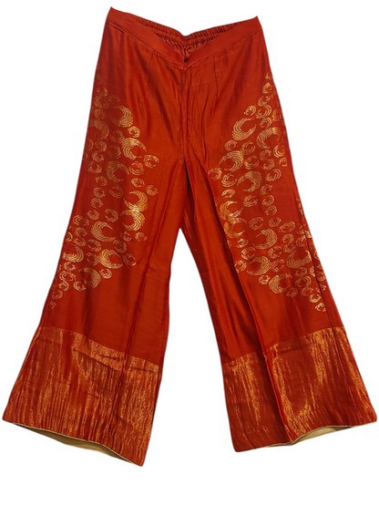 Formal chanderi Embroidered Palazzo pant
