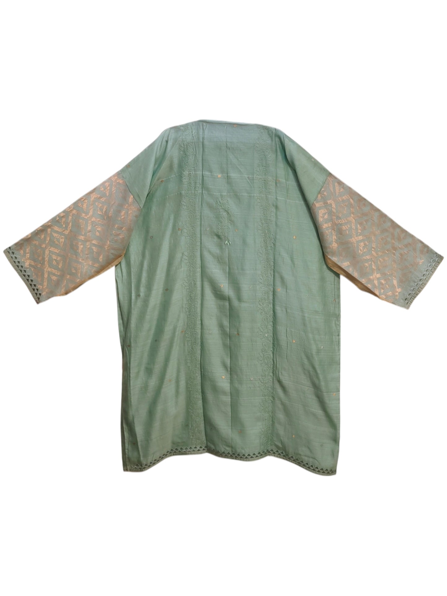 Semi Stitched Chanderi Formal Suitset