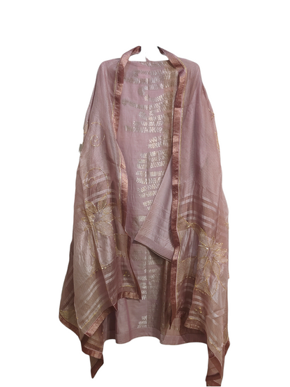 Semi Stitched Formal Chanderi Suitset