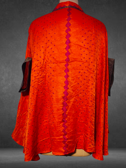 Stitched Bandhani Shirt Free Size