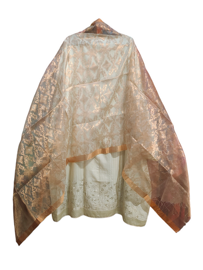 Semi Stitched Formal chanderi Suitset