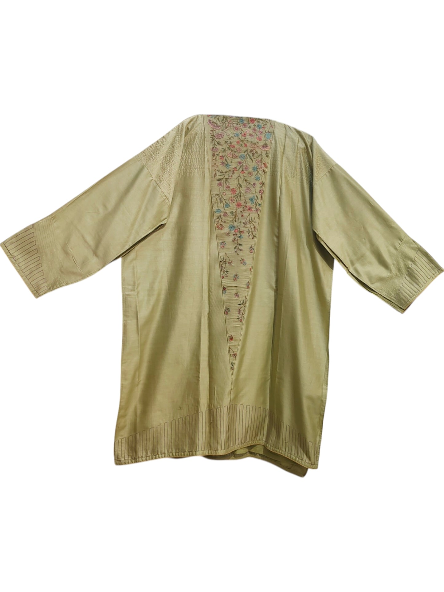 Semi Stitched Chanderi Formal Suitset