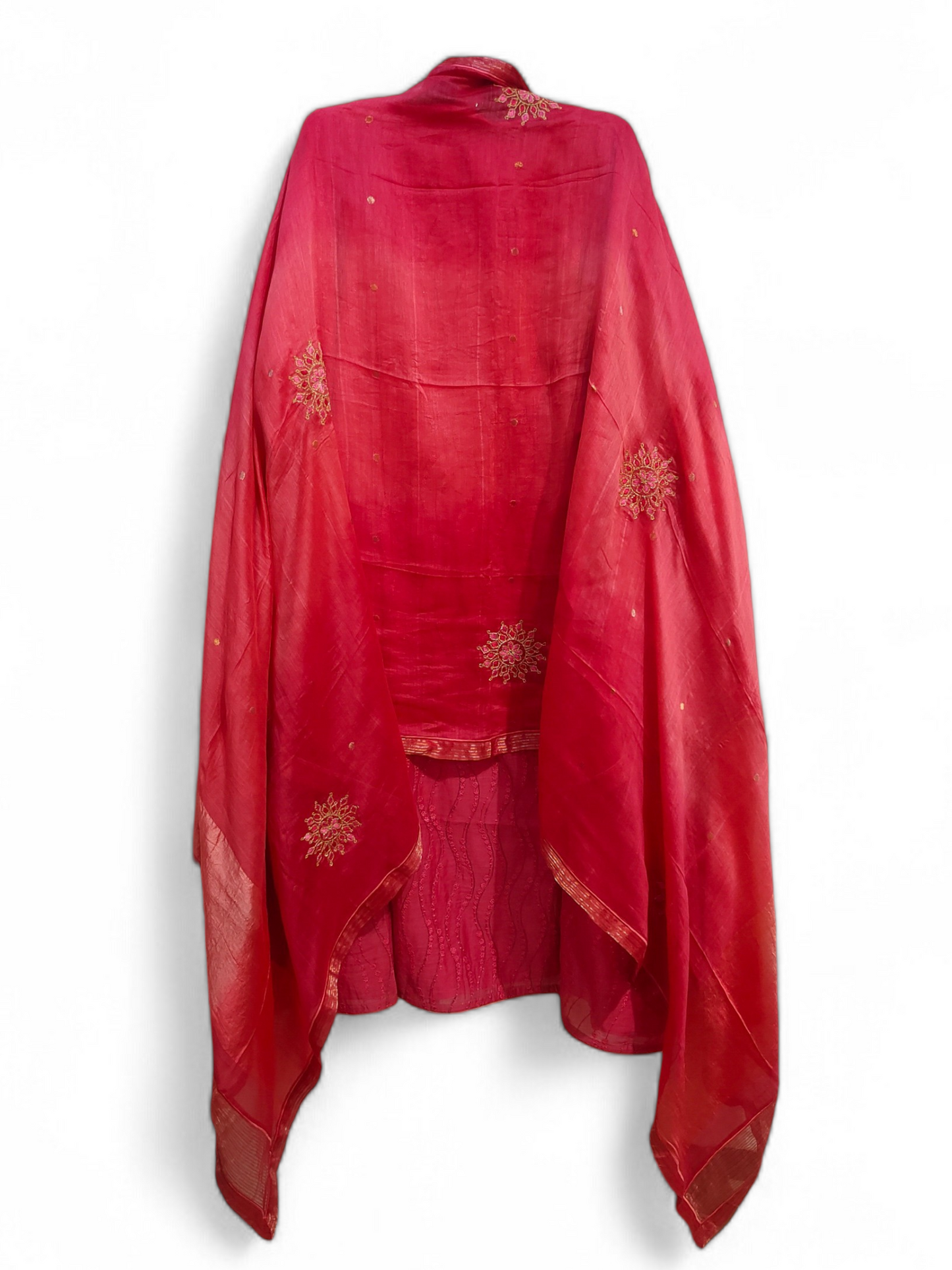 Semi Stitched Formal chanderi Suitset