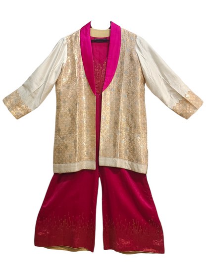 Indowestern chanderi formal coordset